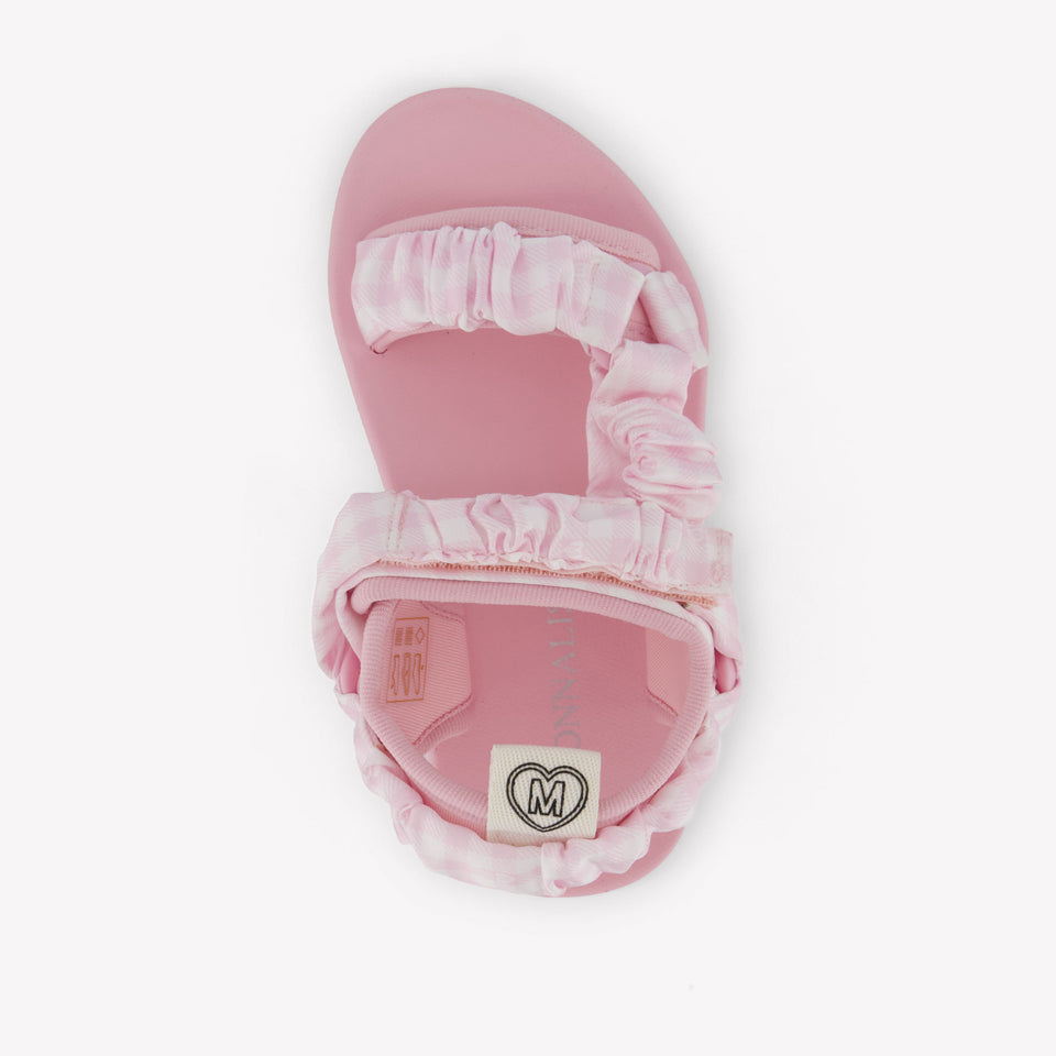 MonnaLisa Girls Sandals In Light Pink