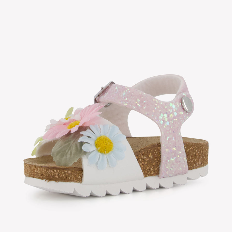 MonnaLisa Girls Sandals In Light Pink