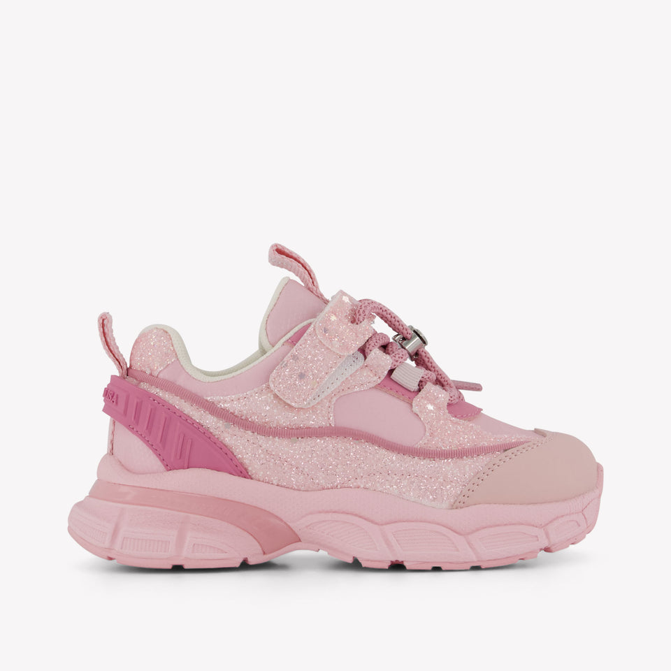 MonnaLisa Girls Sneakers in Light Pink