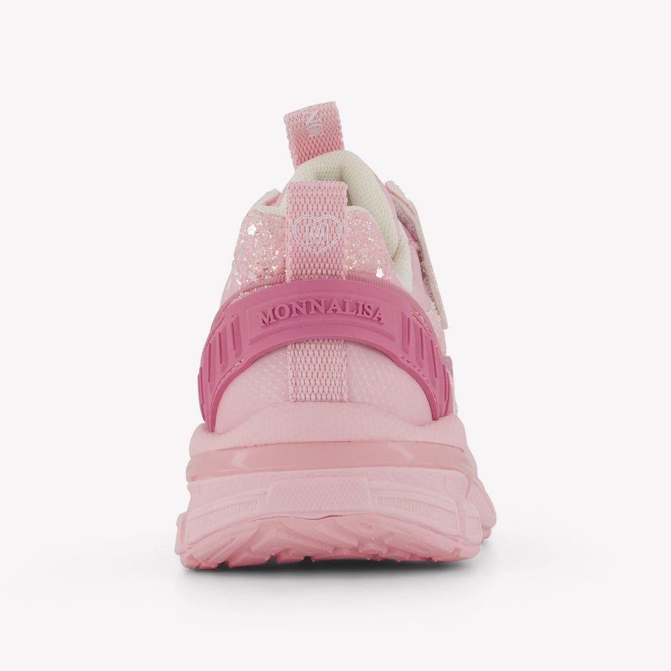 MonnaLisa Meisjes Sneakers In Licht Roze