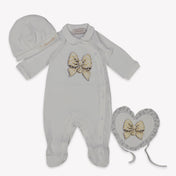 MonnaLisa Baby Girls boxing suit in White