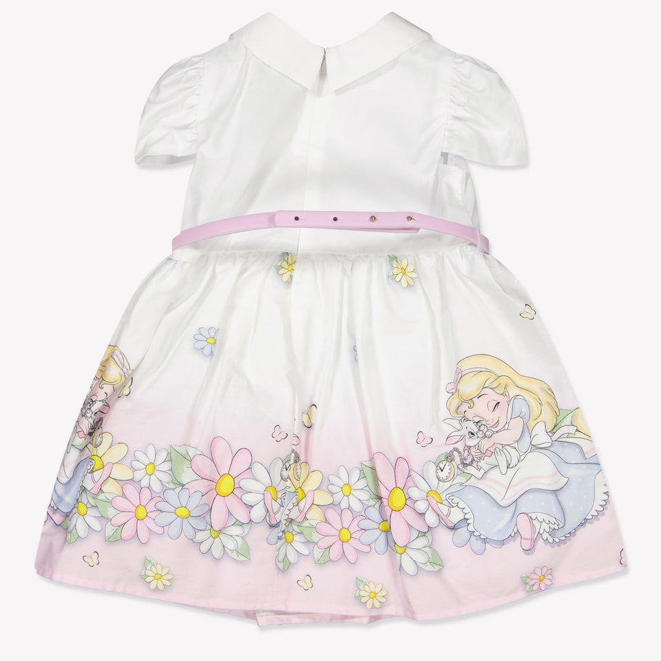 MonnaLisa Baby Girls Dress In White