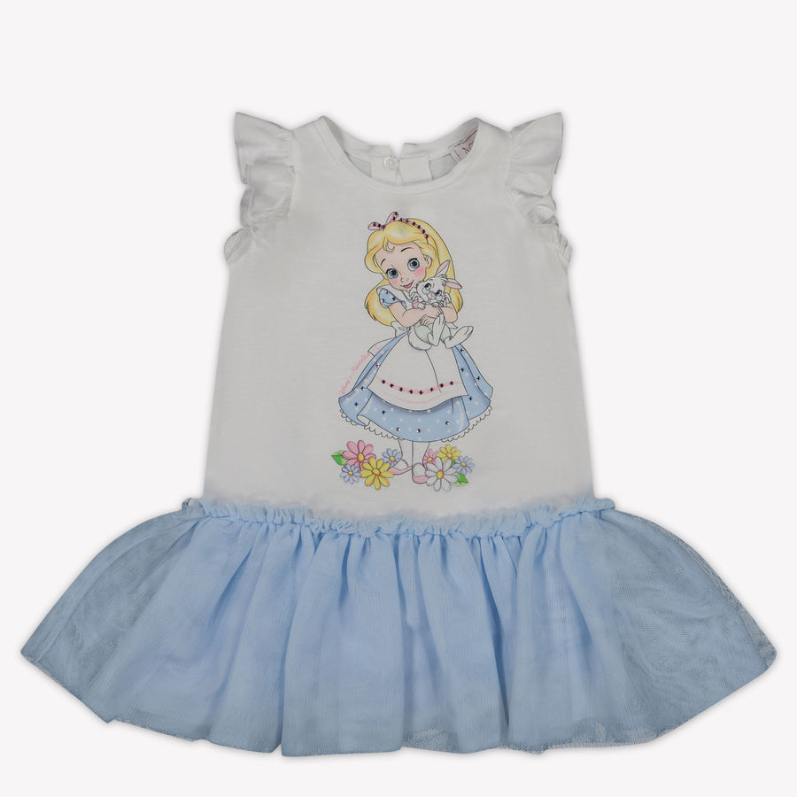 MonnaLisa Baby Meisjes Jurk in Wit