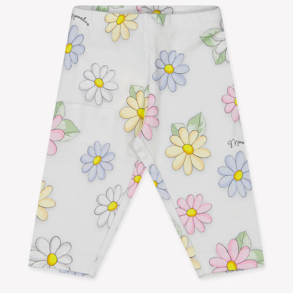 MonnaLisa Baby Girls Leggings in White