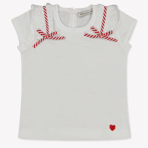 MonnaLisa Baby Meisjes T-Shirt in Wit