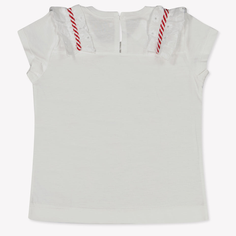 MonnaLisa Baby Meisjes T-Shirt in Wit