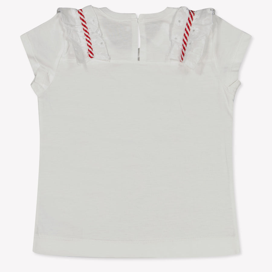 MonnaLisa Baby Meisjes T-Shirt in Wit