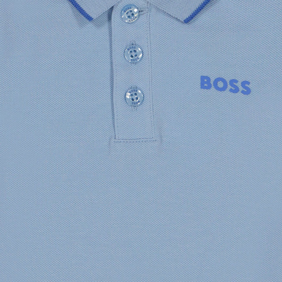 Boss Baby Jongens Polo In Licht Blauw