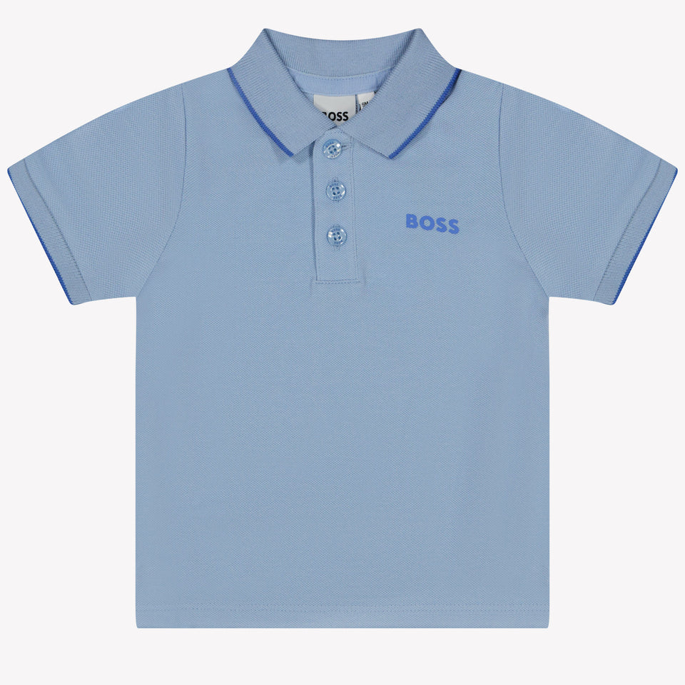 Boss Baby Jongens Polo In Licht Blauw