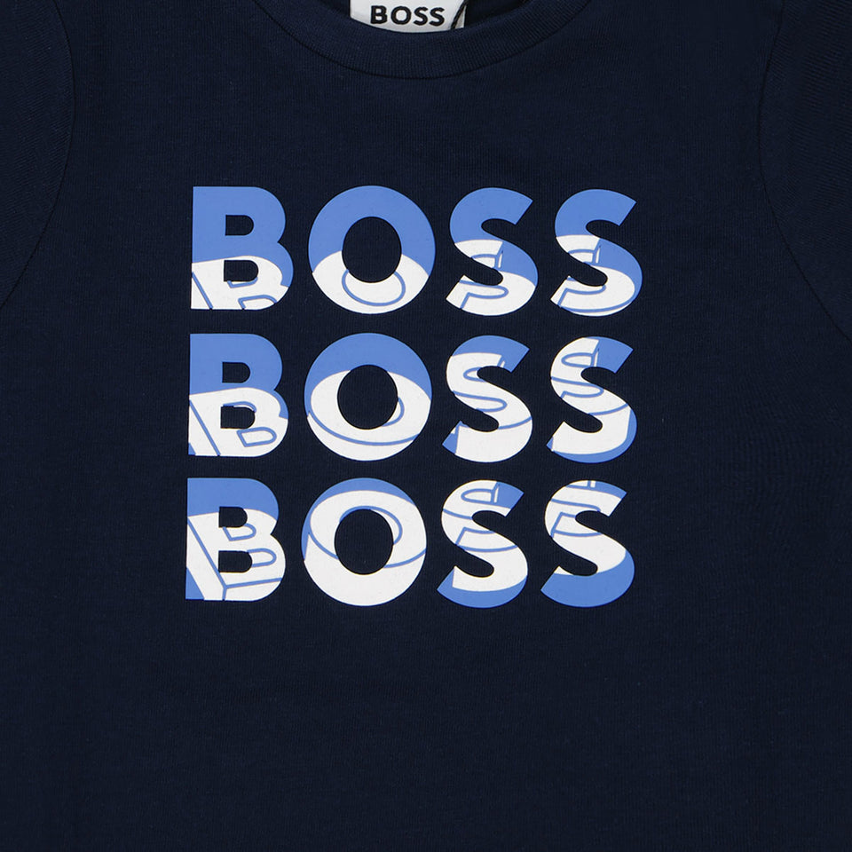 Boss Baby Jongens Shirt In Navy