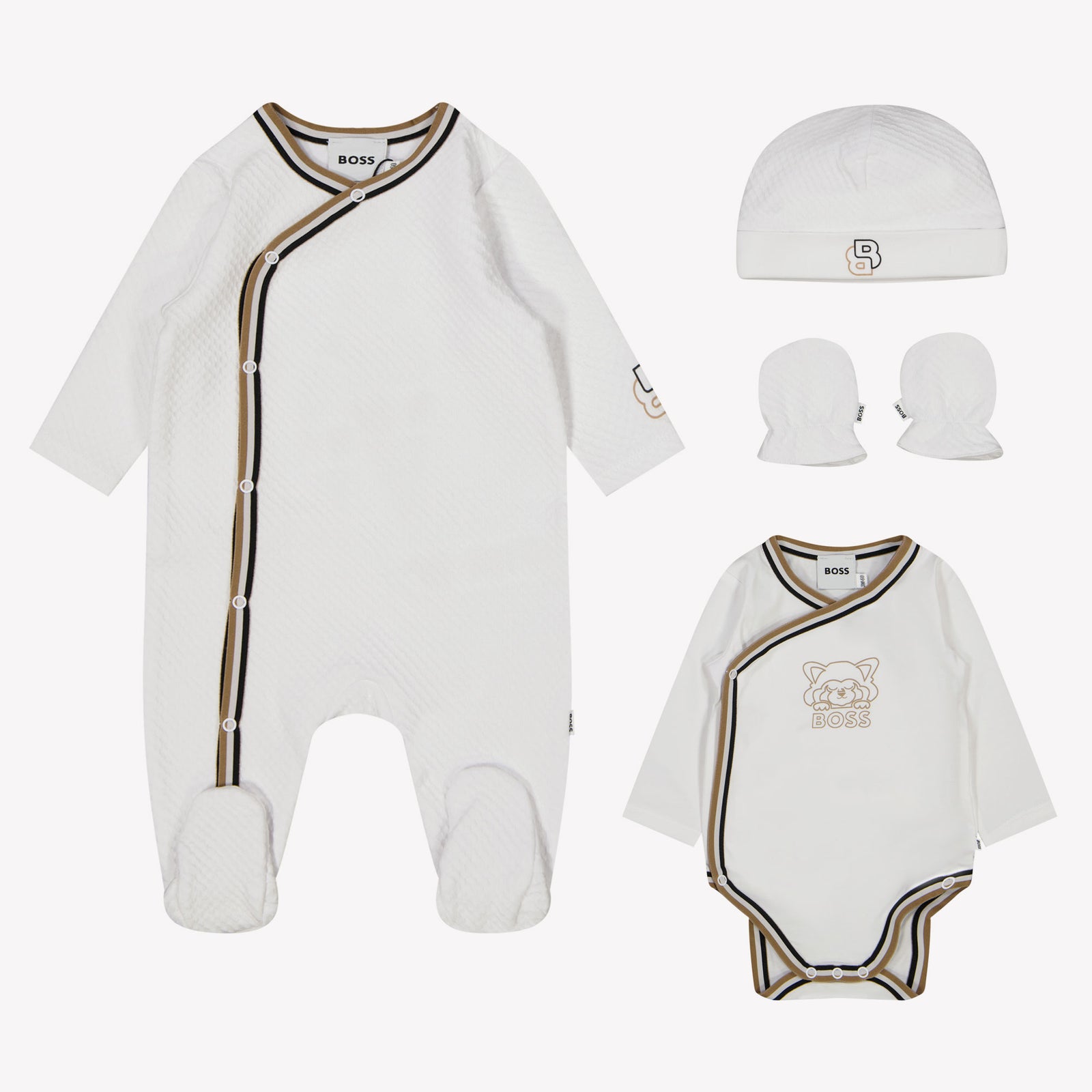 Boss Baby Boys Playsuit In White