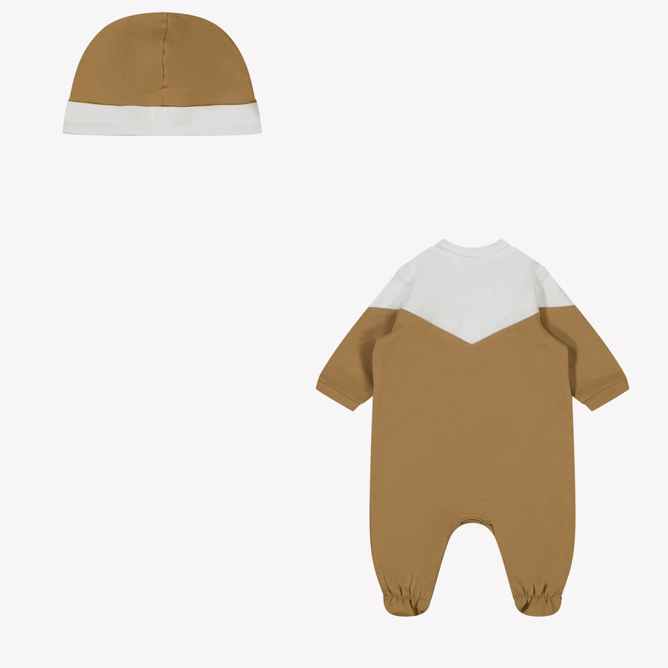 Boss Baby Boys Playsuit In Beige