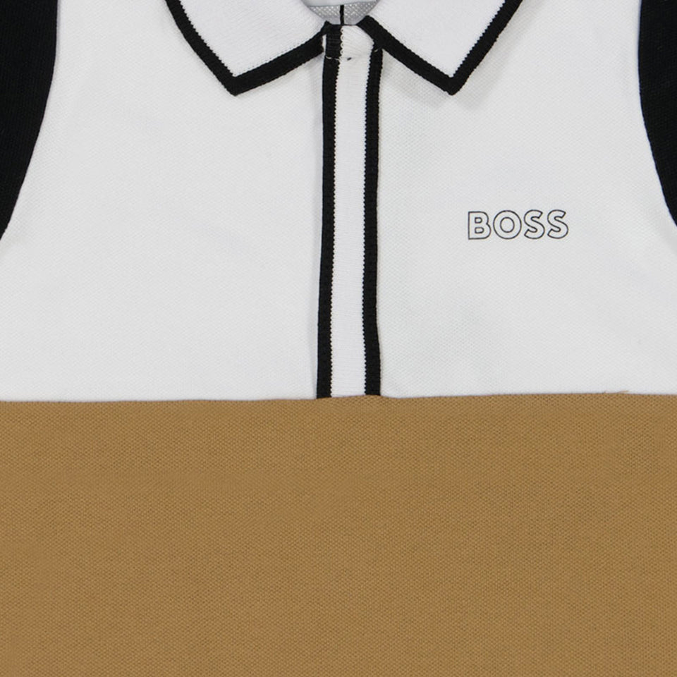 Boss Baby Boys Playsuit In Beige