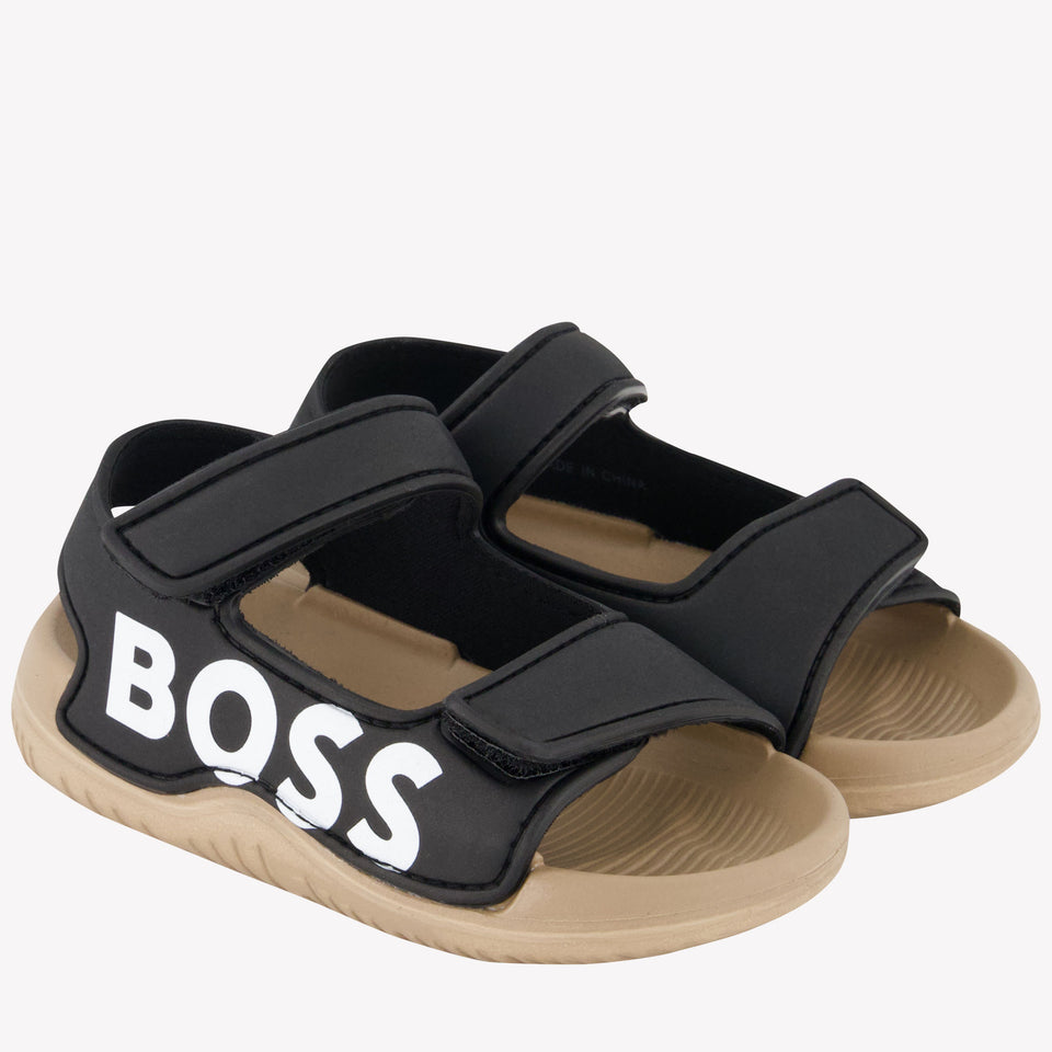 Boss Boys Sandals In Black