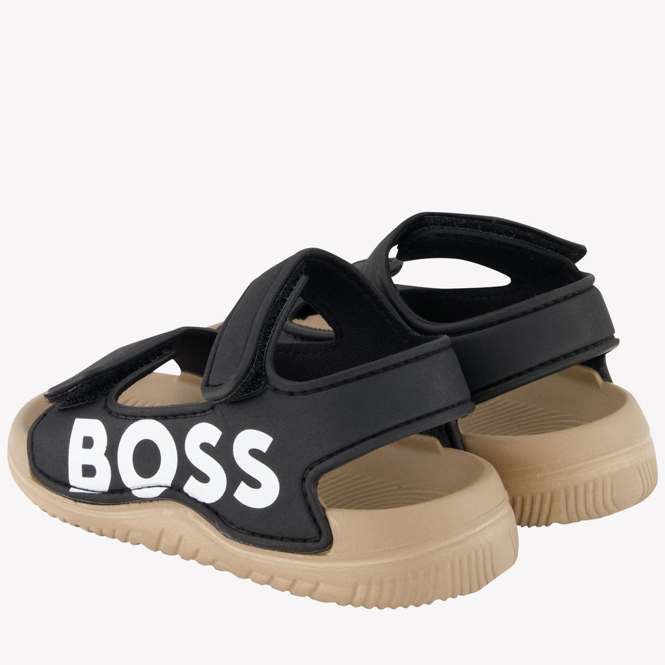 Boss Boys Sandals In Black