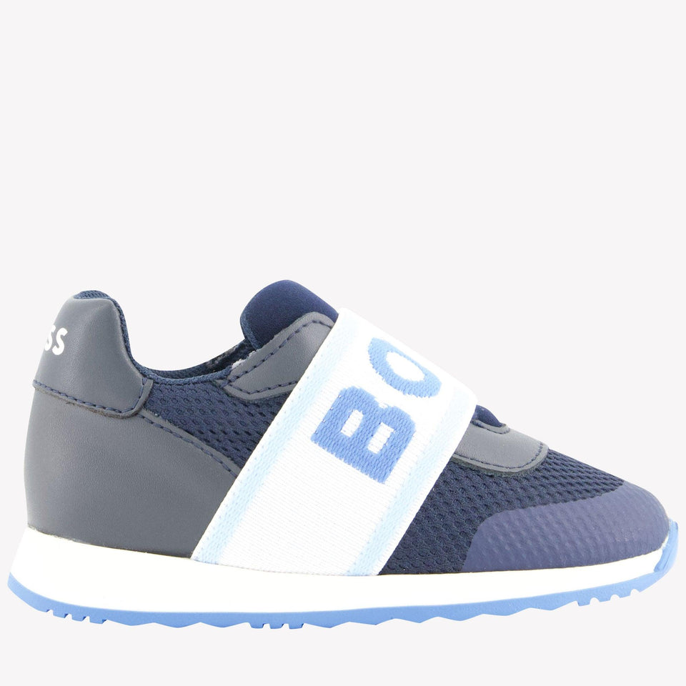 Boss Boys Sneakers in Navy