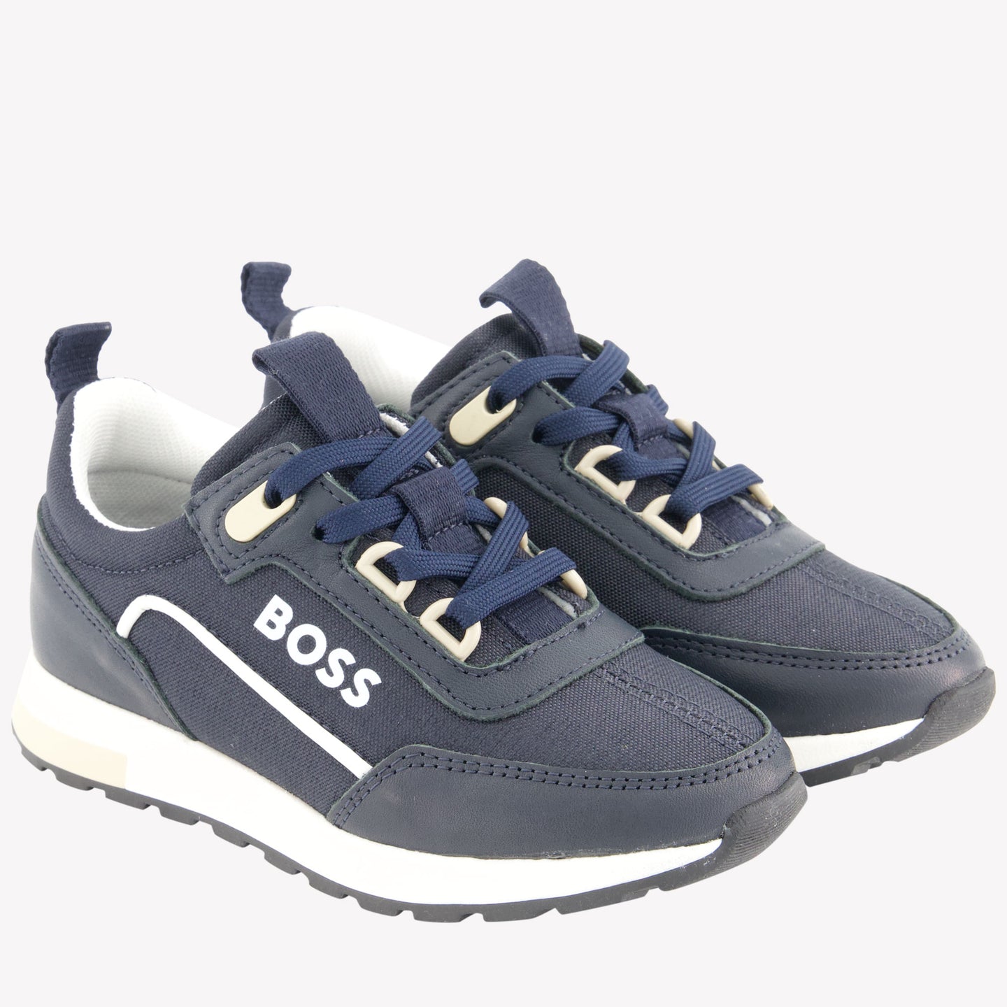 Boss Boys Sneakers in Navy