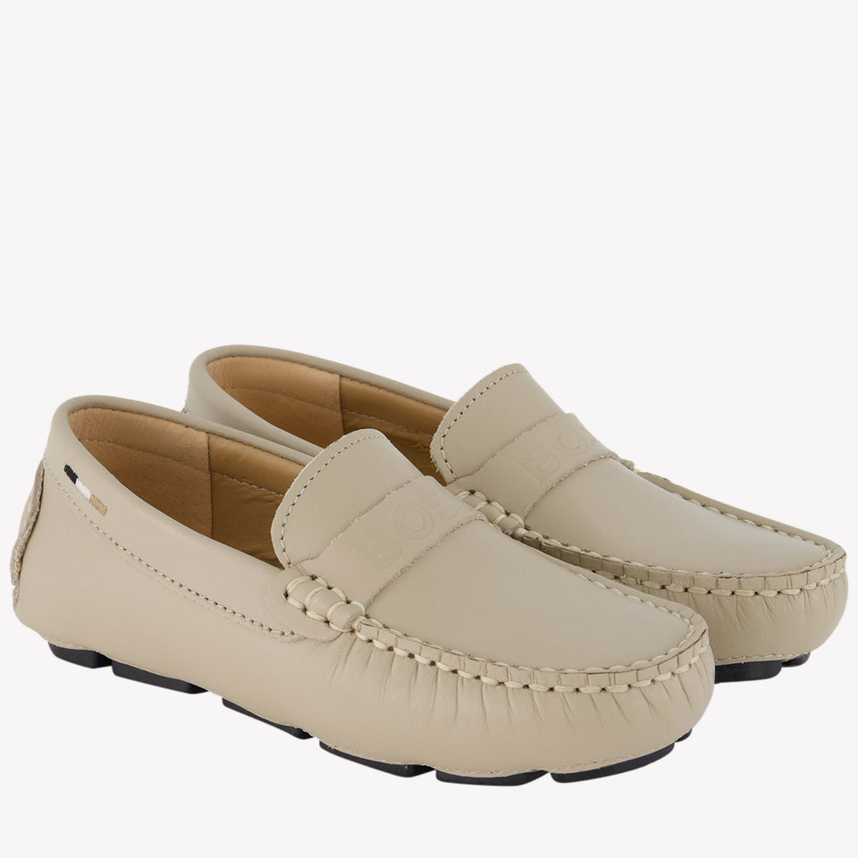 Boss Boys Shoes In Beige