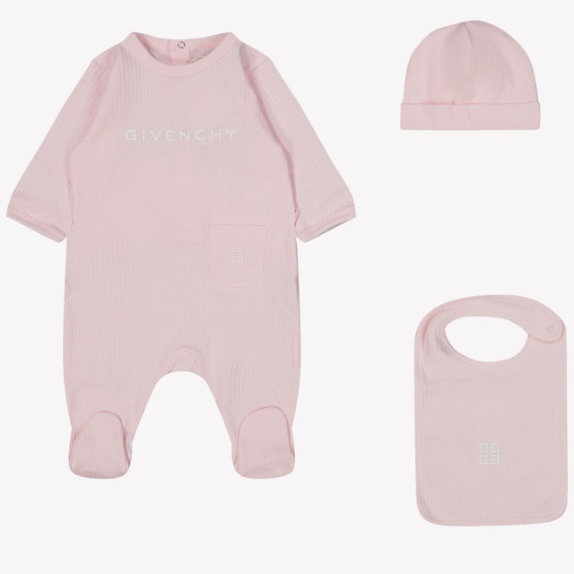 Givenchy Baby Unisex Playsuit in Light Pink