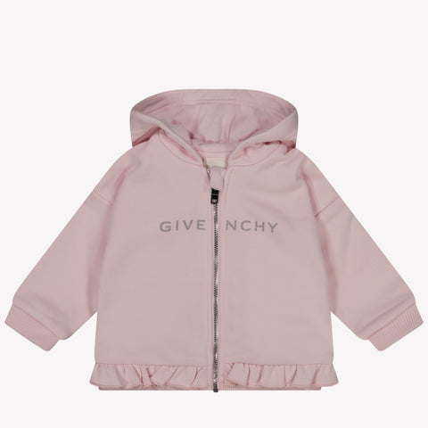 Givenchy Baby Girls Cardigan in Light Pink