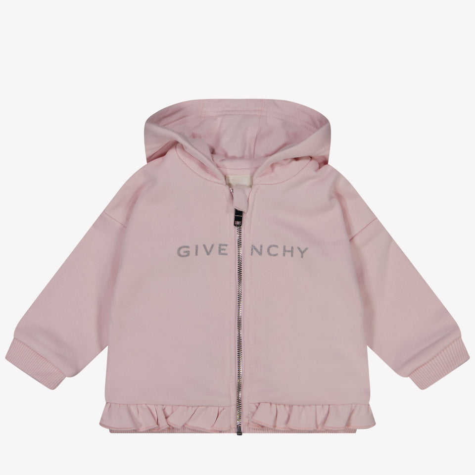 Givenchy Baby Girls Cardigan in Light Pink