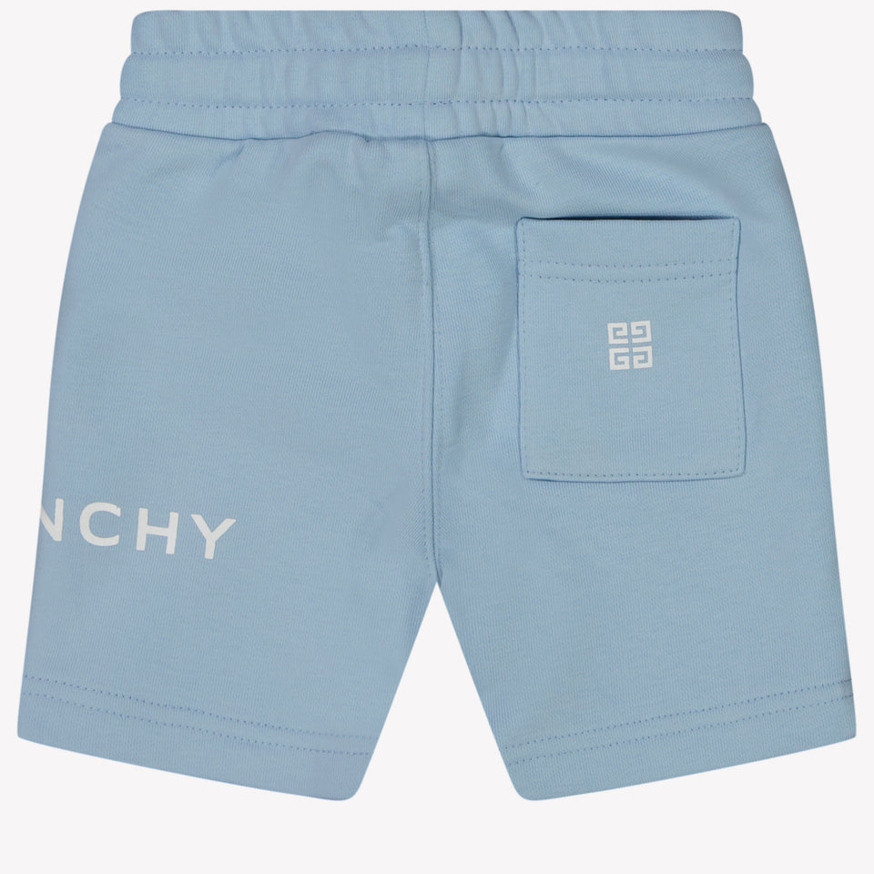 Givenchy Baby Jongens Shorts In Licht Blauw