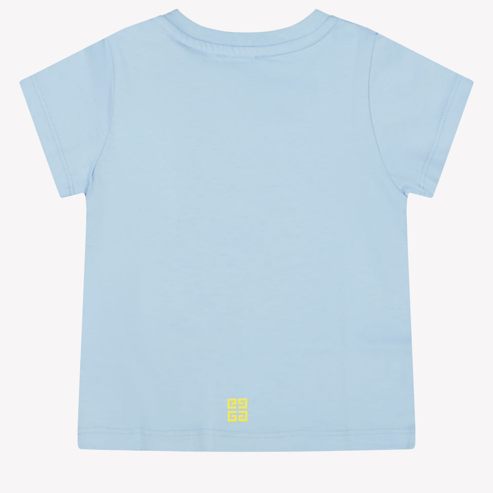 Givenchy Baby Jongens T-Shirt In Licht Blauw