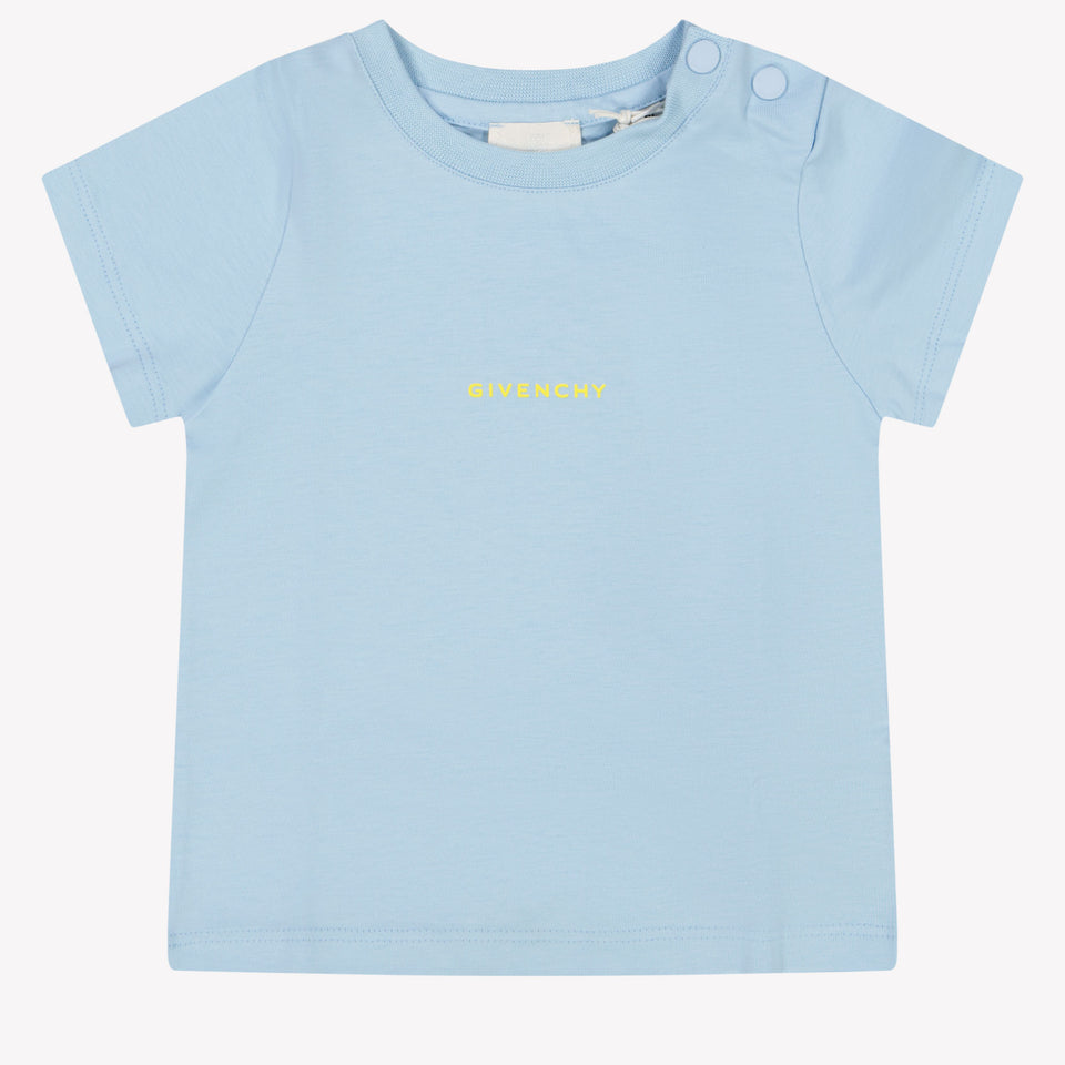 Givenchy Baby Jongens T-Shirt In Licht Blauw