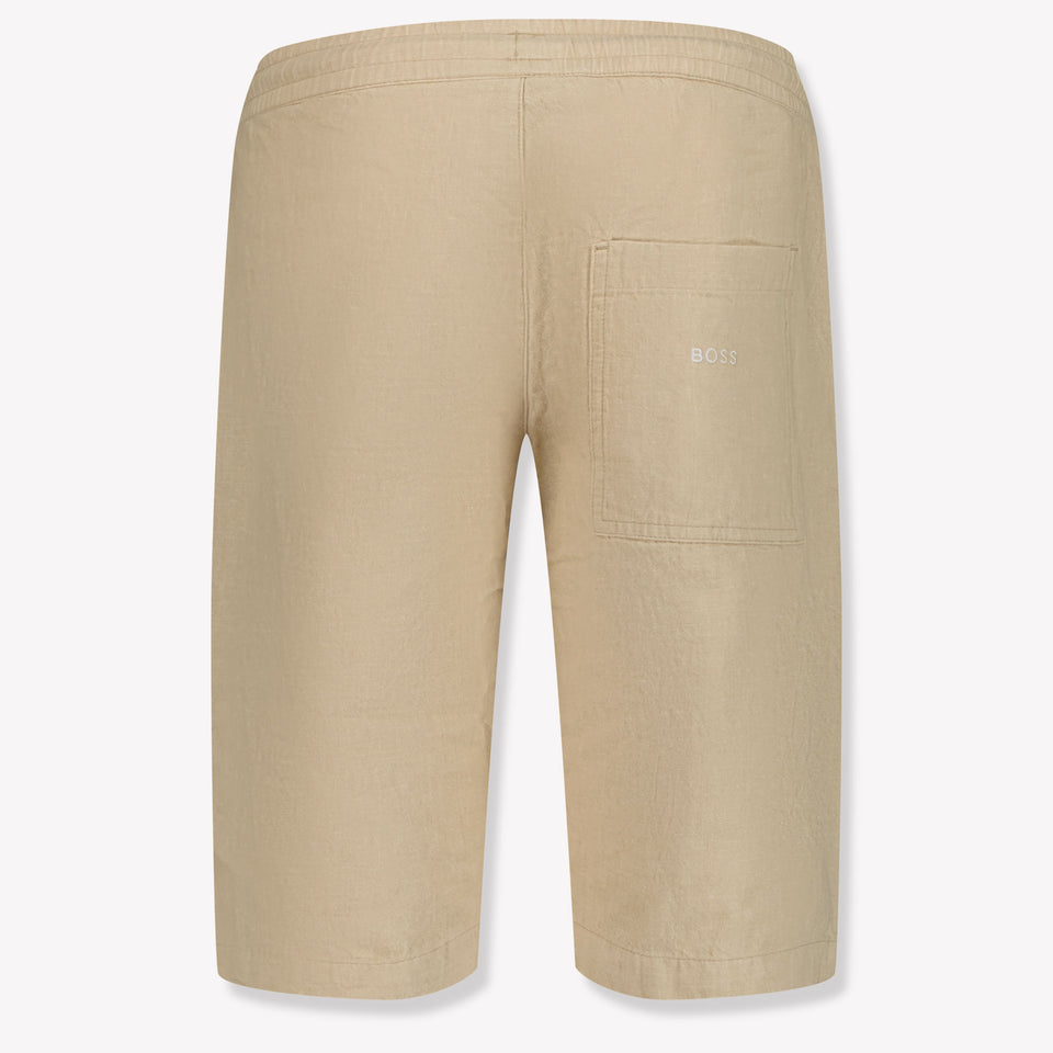 Boss Kids Boys Shorts In Beige