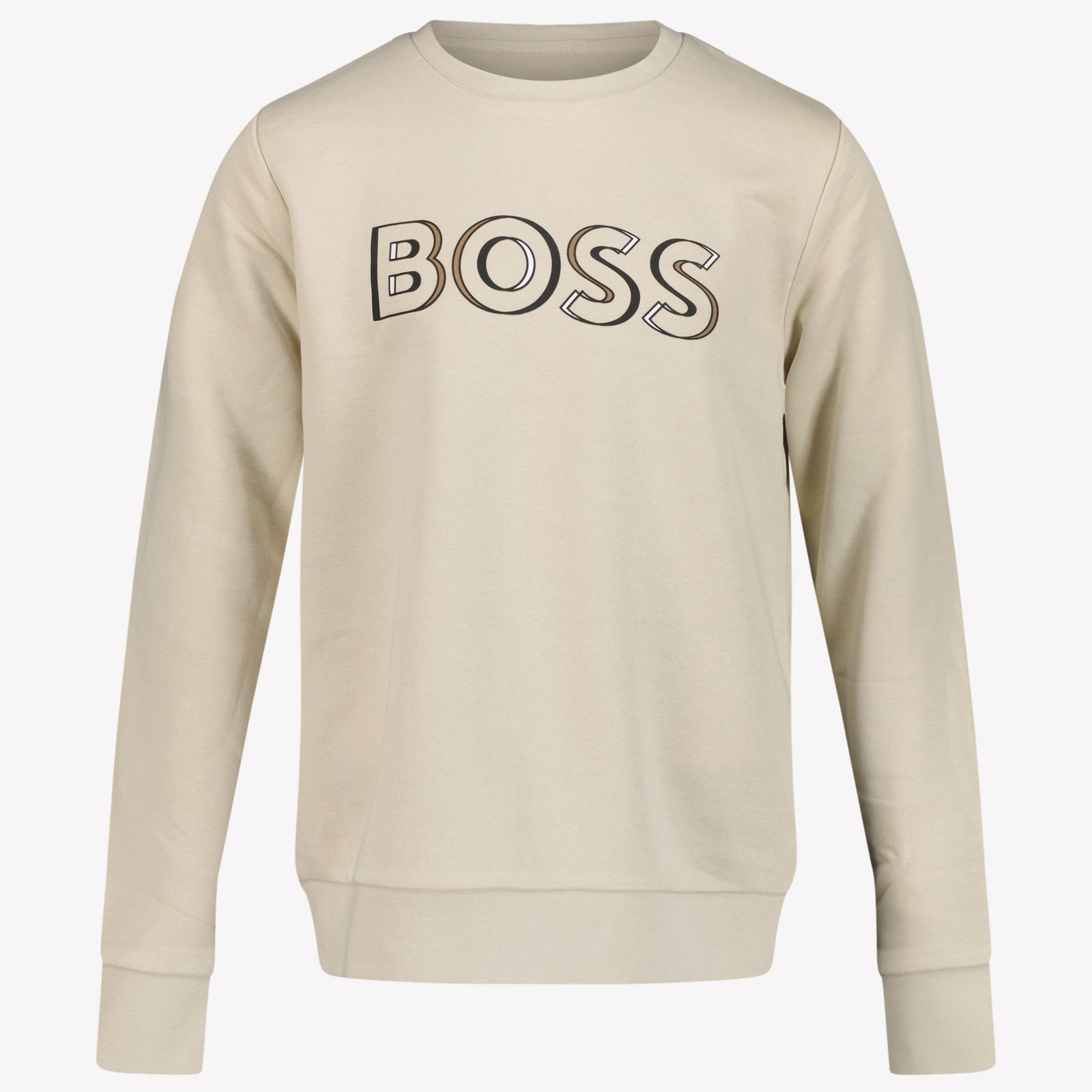 Boss Kinder Jongens Trui In Licht Beige