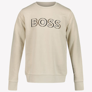 Boss Kids Boys Sweater in Light Beige