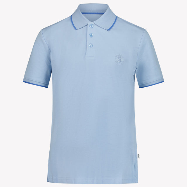 Boss Kinder Jongens Polo In Licht Blauw