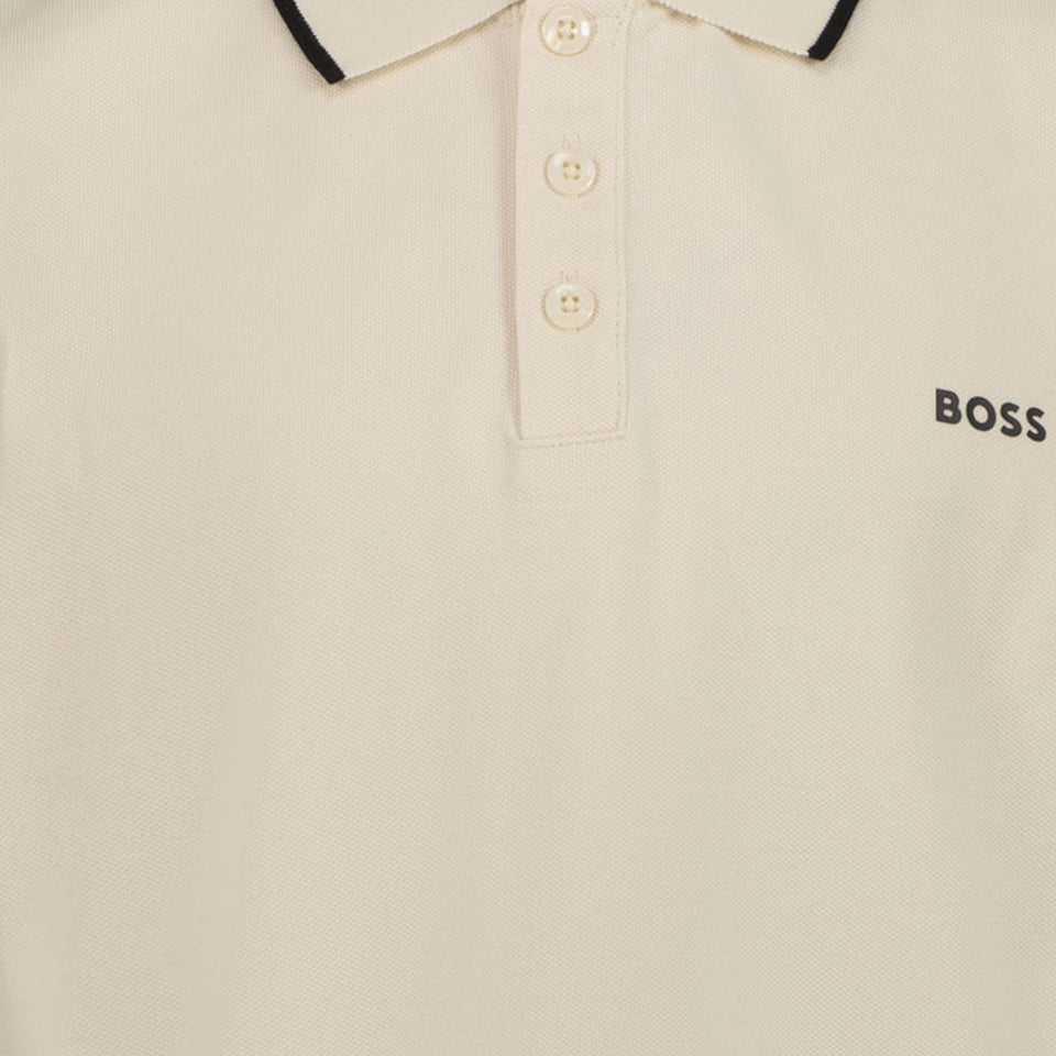 Boss Kinder Jongens Polo In Licht Beige