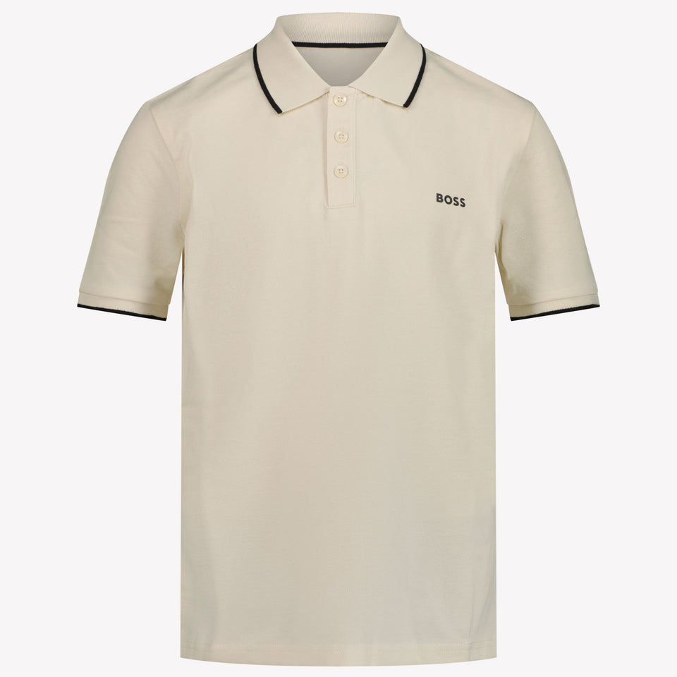 Boss Kids Boys Polo in Light Beige