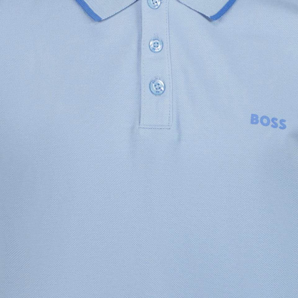 Boss Kids Boys Polo in Light Blue