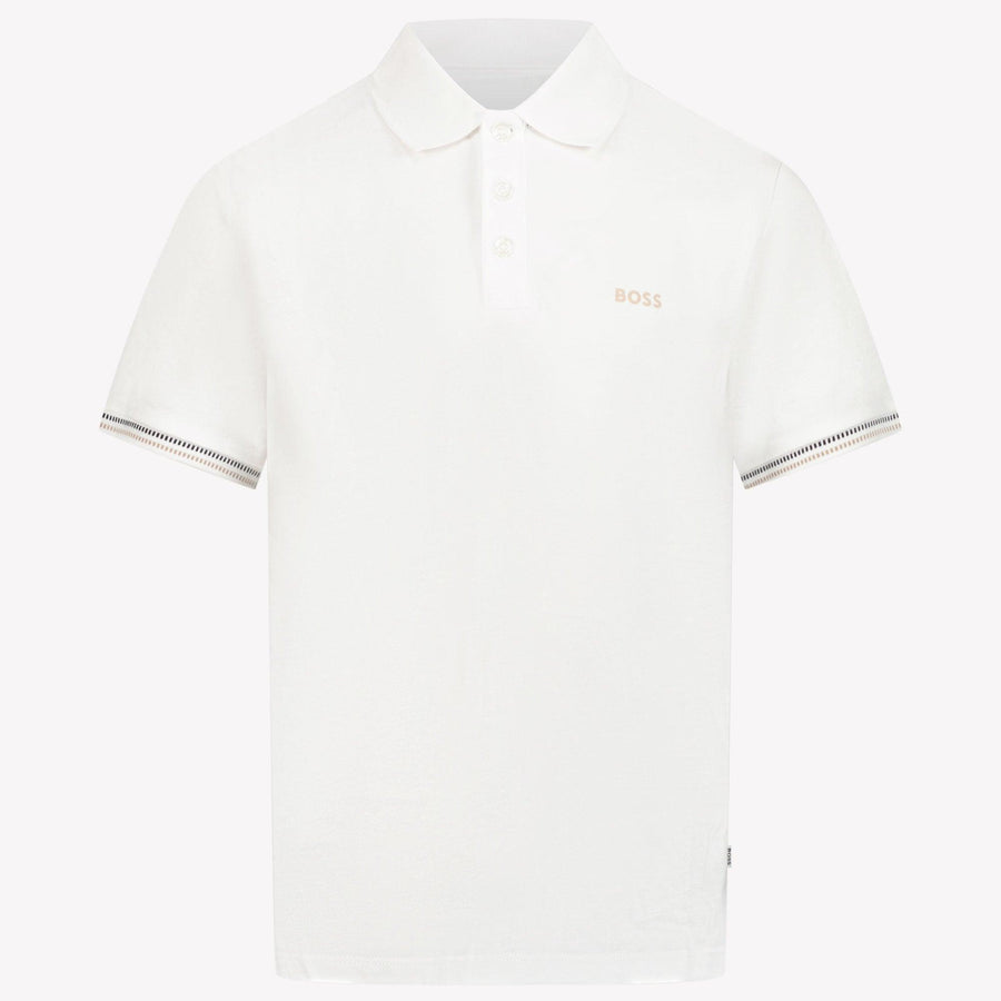 Boss Kinder Jongens Polo In Wit