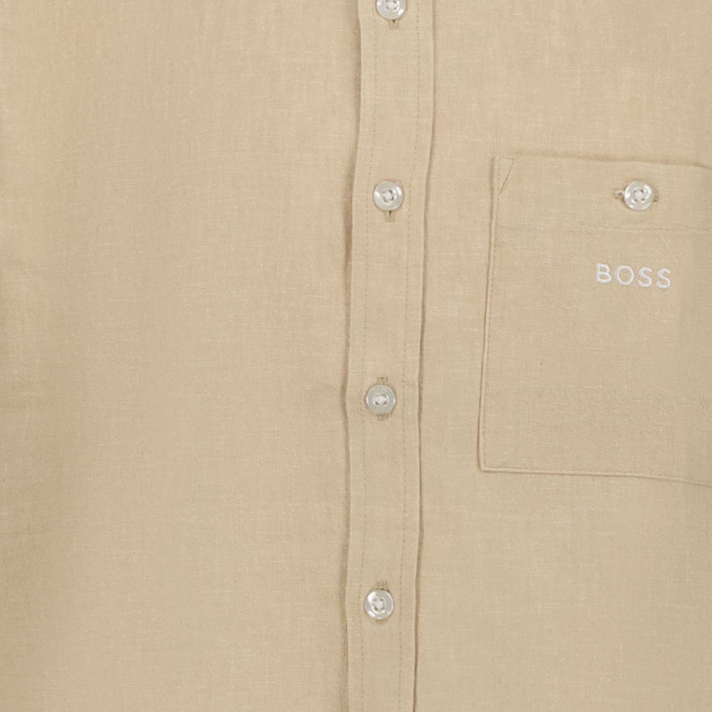 Boss Kinder Jongens Blouse In Beige