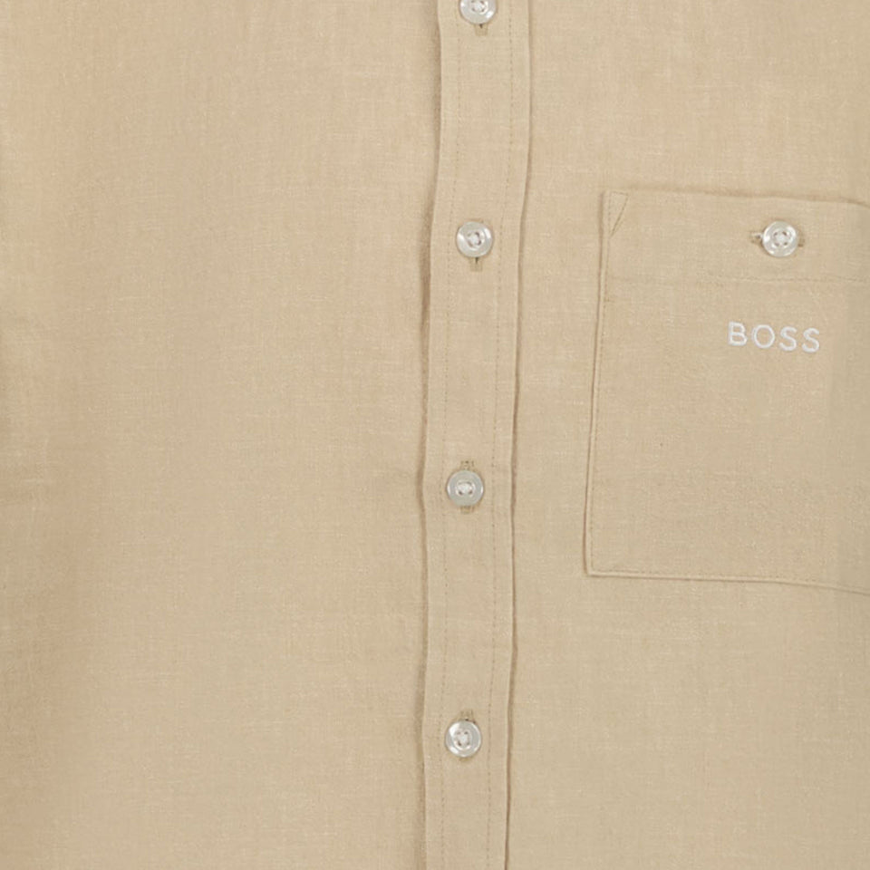 Boss Kids Boys Blouse in Beige