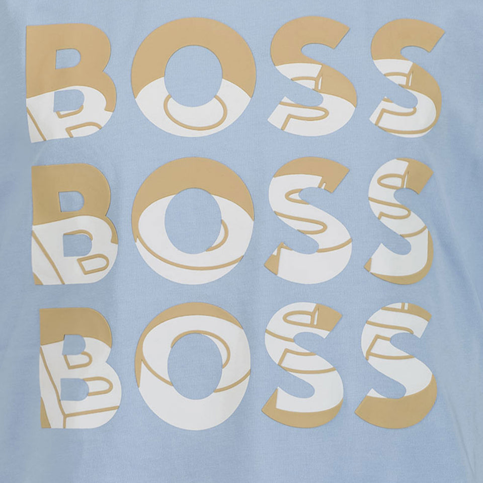 Boss Kids Boys in T-Shirt Light Blue