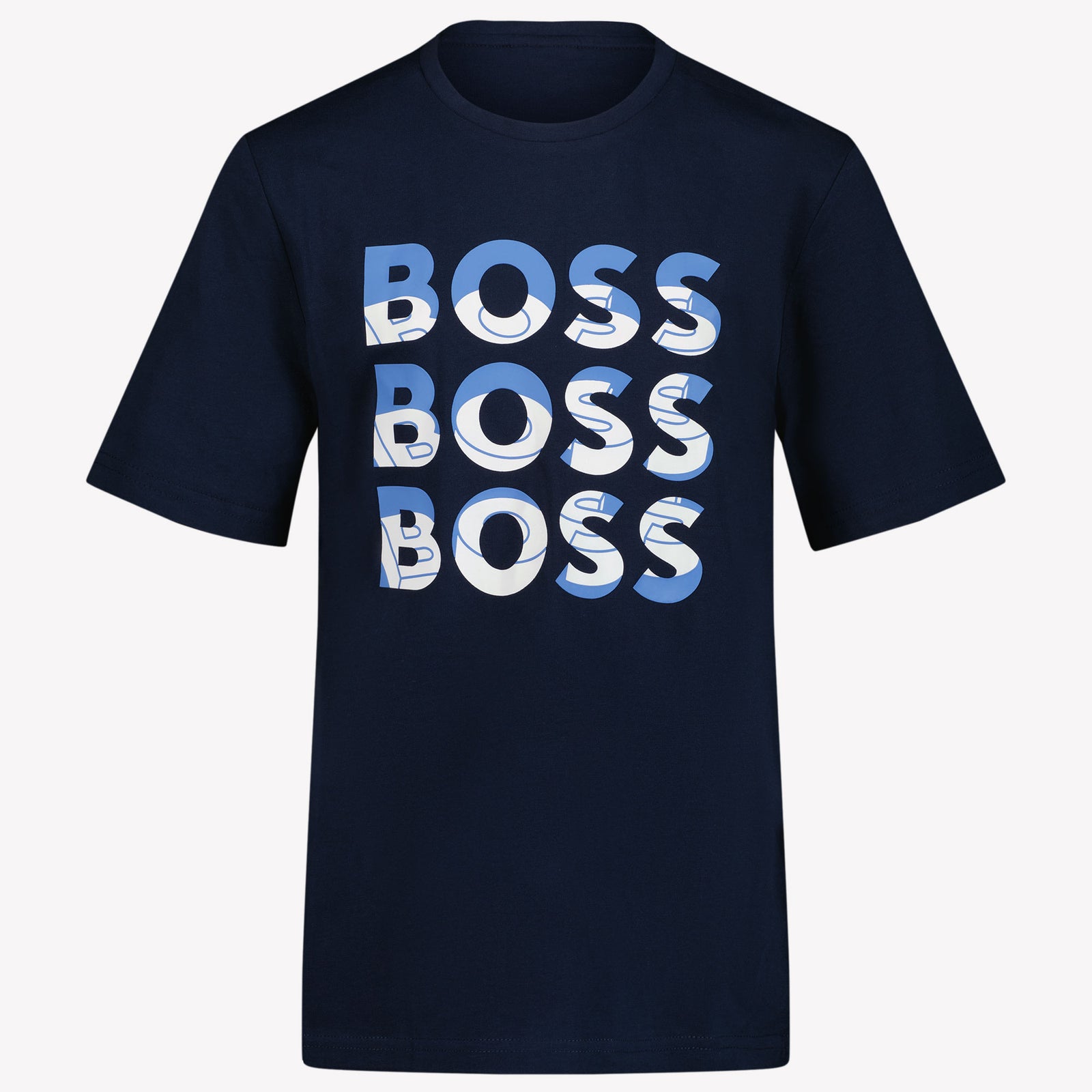 Boss Kids Boys in T-Shirt Navy