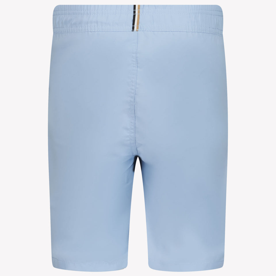 Boss Kids Boys Swimwear In Light Blue