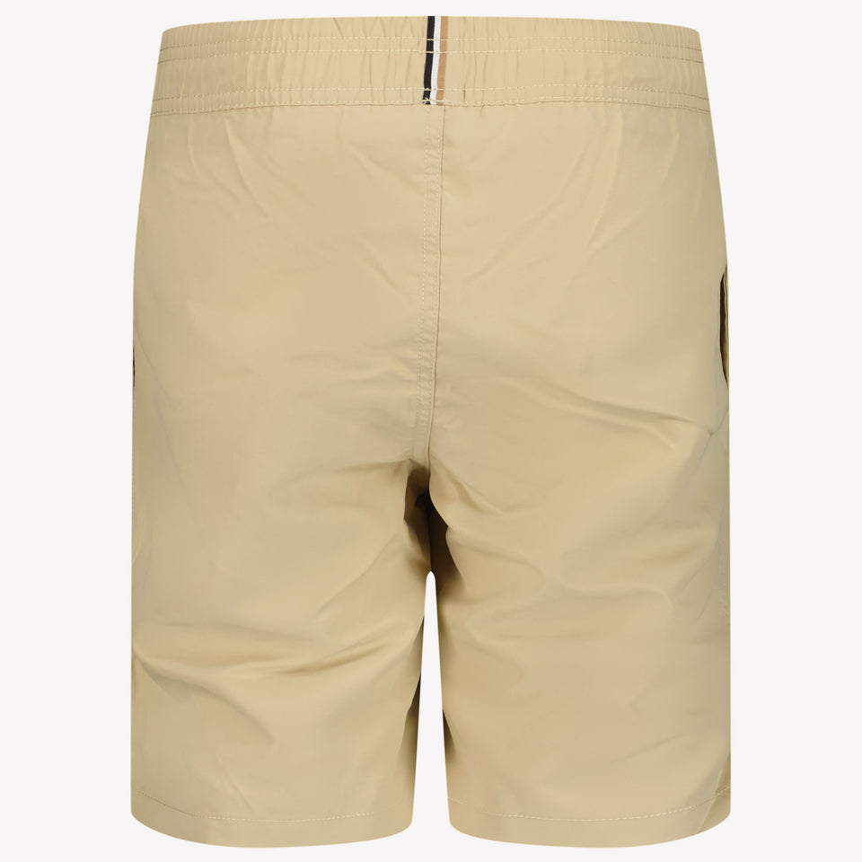 Boss Kids Boys Swimwear In Beige