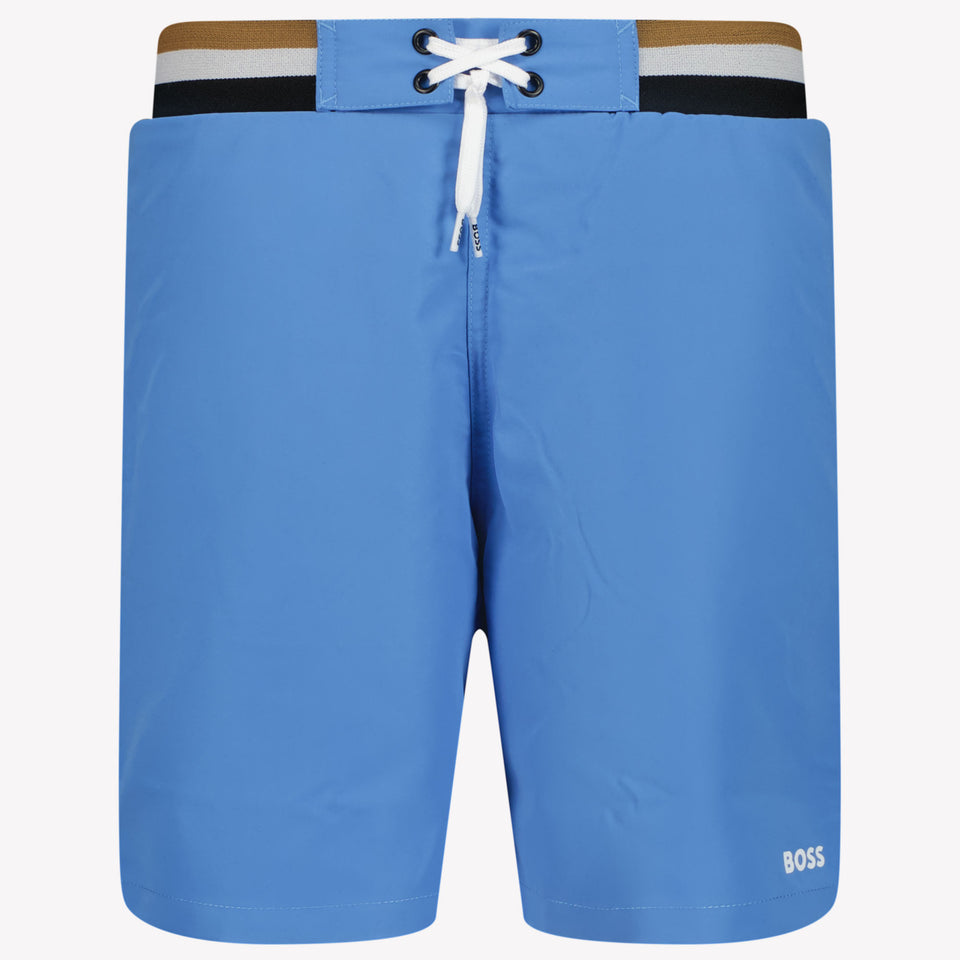 Boss Kids Boys Swimwear In Blue