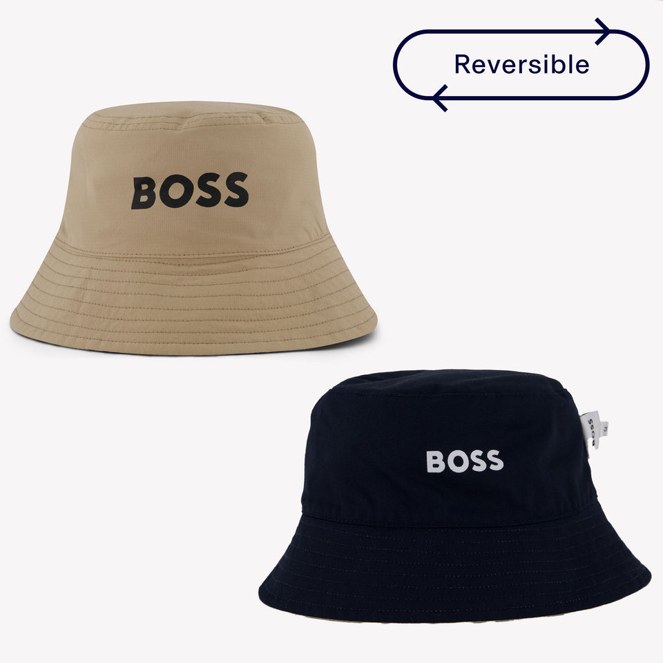 Boss Kids Boys Hat Beige