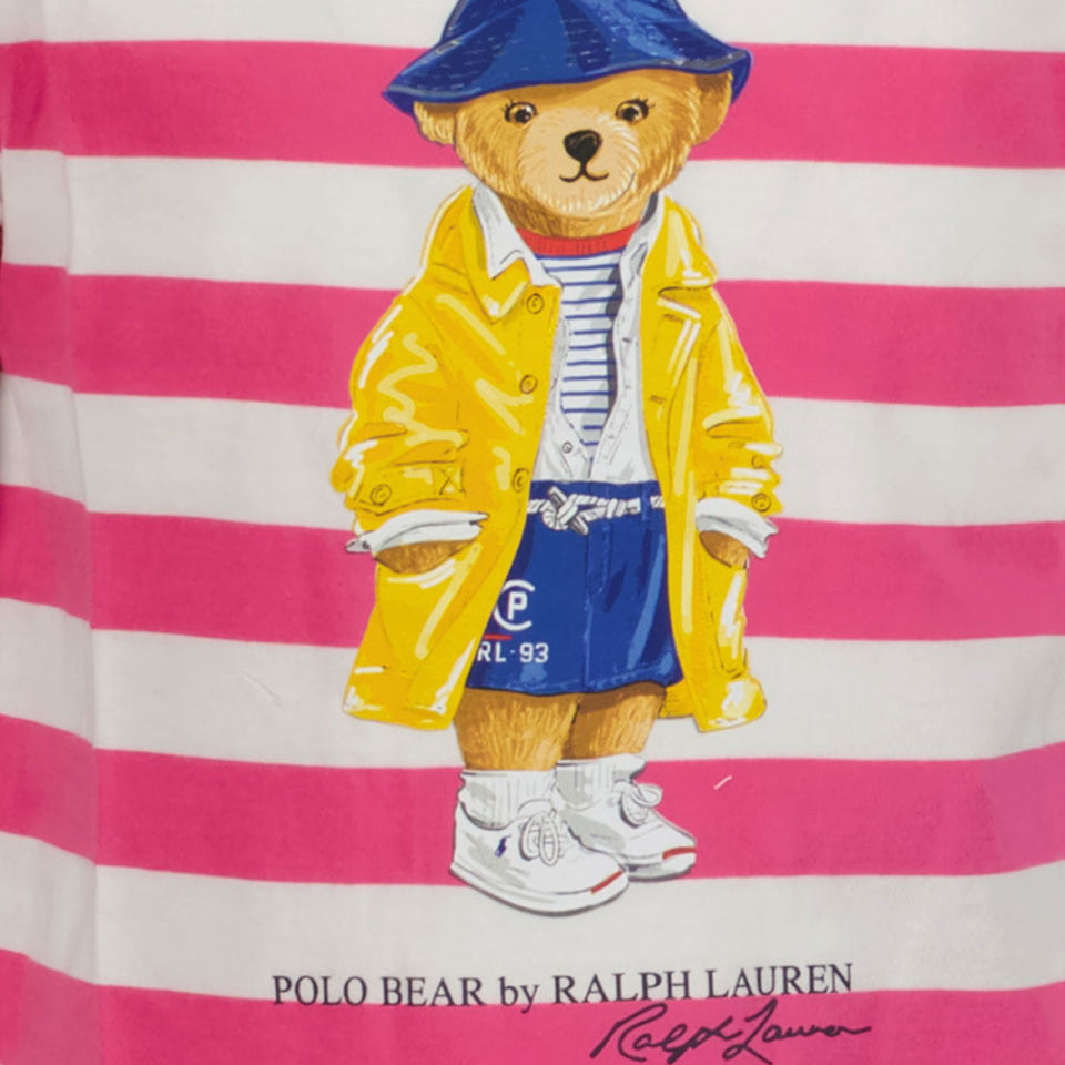 Ralph Lauren Kinder Meisjes T-Shirt In Fuchsia