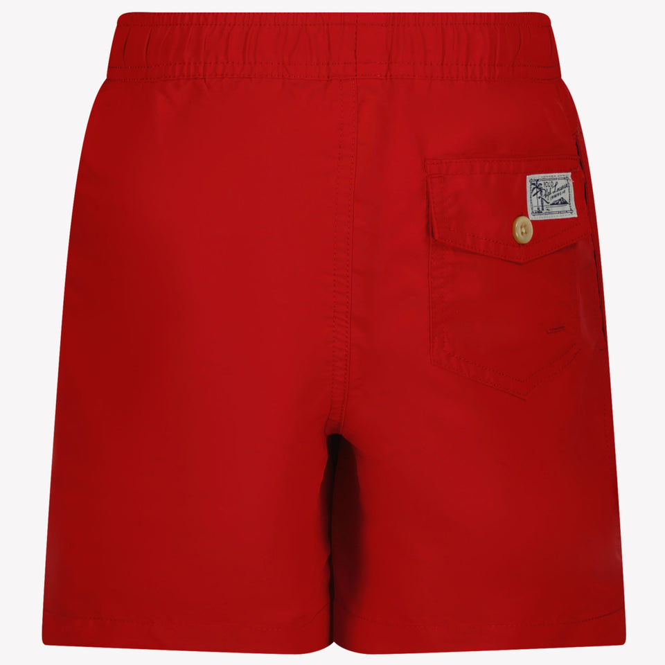 Ralph Lauren Kids Boys Swimwear In Red