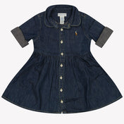 Ralph Lauren Baby Meisjes Jurk In Blauw