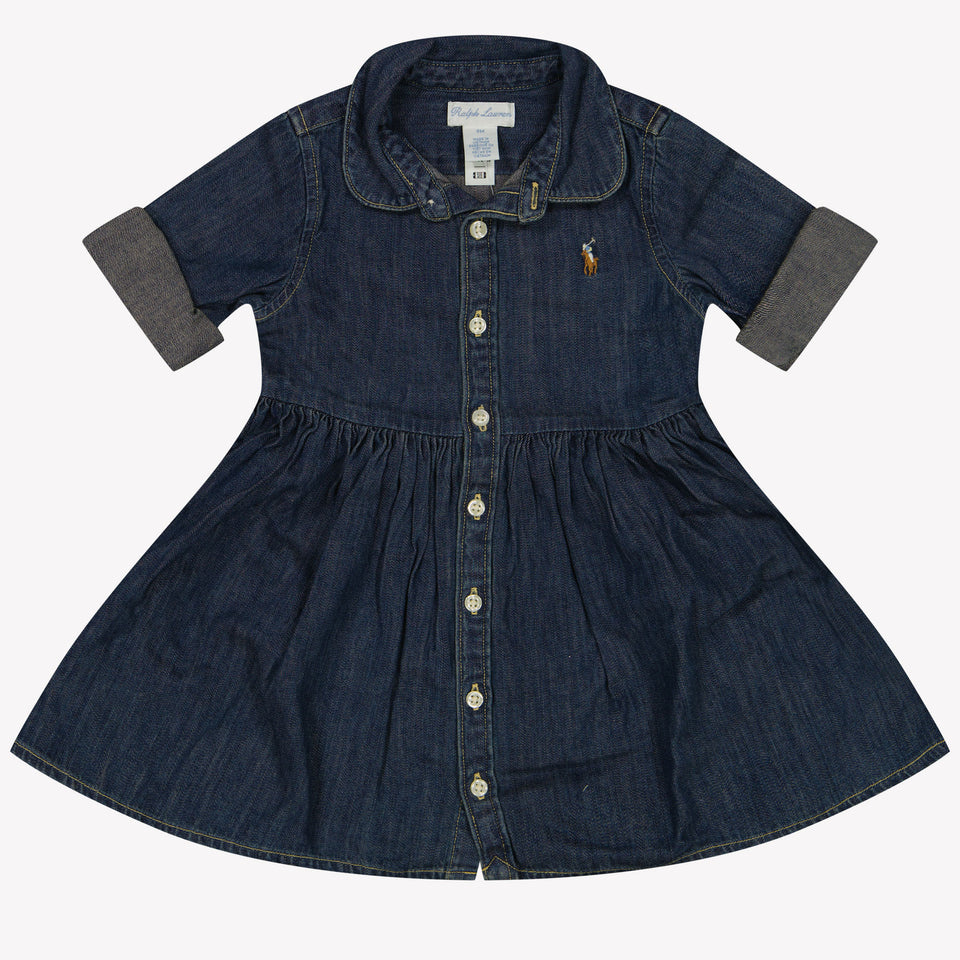 Ralph Lauren Baby Meisjes Jurk In Blauw