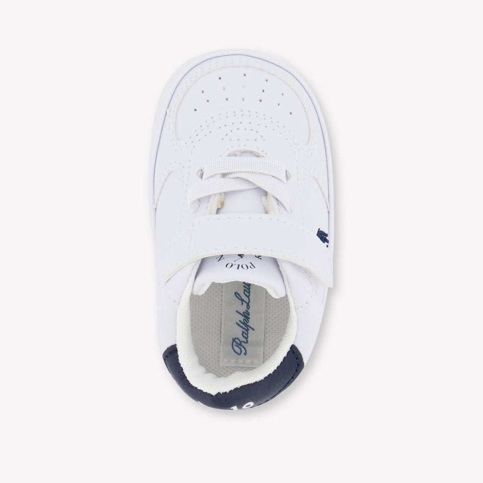 Ralph Lauren MASTERS COURT Baby Jongens Sneakers In Wit