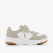 Ralph Lauren MASTERS COURT PS Jongens Sneakers In Licht Beige